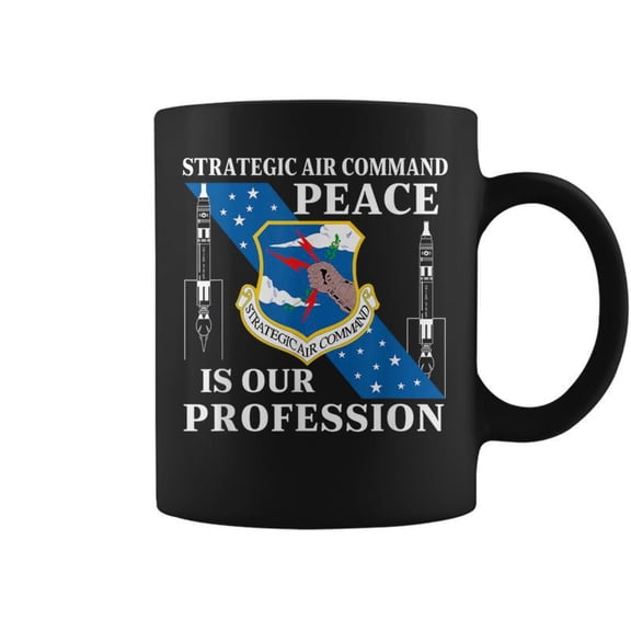 Strategic Air Command Usaf Cold War Peace Is Our Profession Coffee Mugs