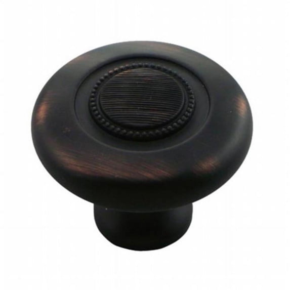 Strategic Brands 16813 1.5 in. Oil Rubbed Bronze Vanilla Guerlain Button Knob