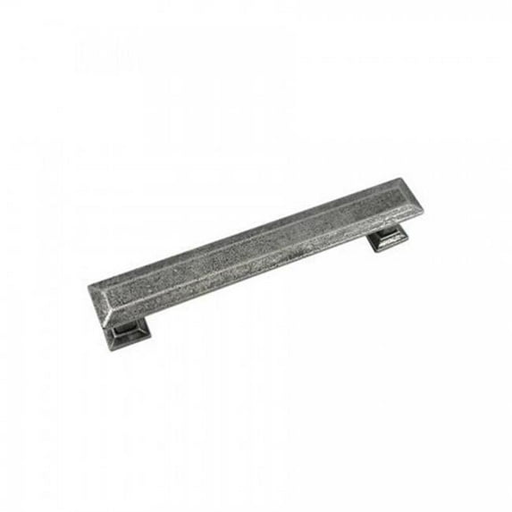 Strategic Brands 83764 5 in. Distressed Pewter Poise Cabinet Pull with Back Plate