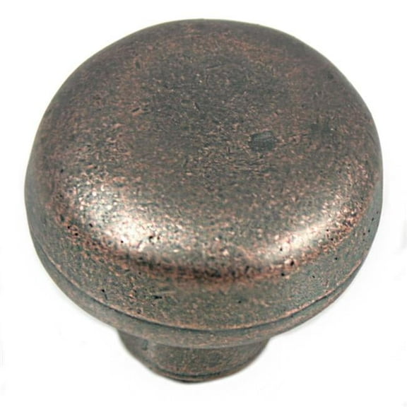 Strategic Brands 84465 Large Riverstone Round Knob - Antique Copper