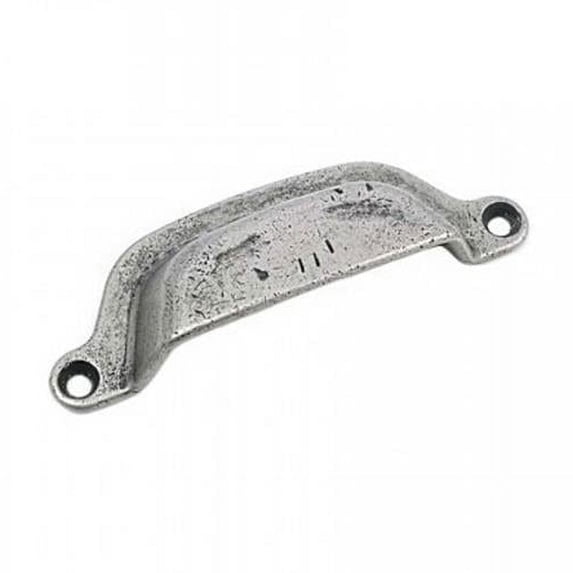 Strategic Brands 84764 3 in. Distressed Pewter Riverstone Cabinet Cup Pull