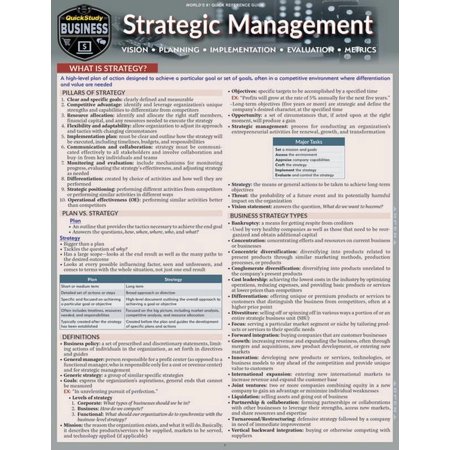 Strategic Management : QuickStudy Laminated Reference & Study Guide (Edition 2) (Other)