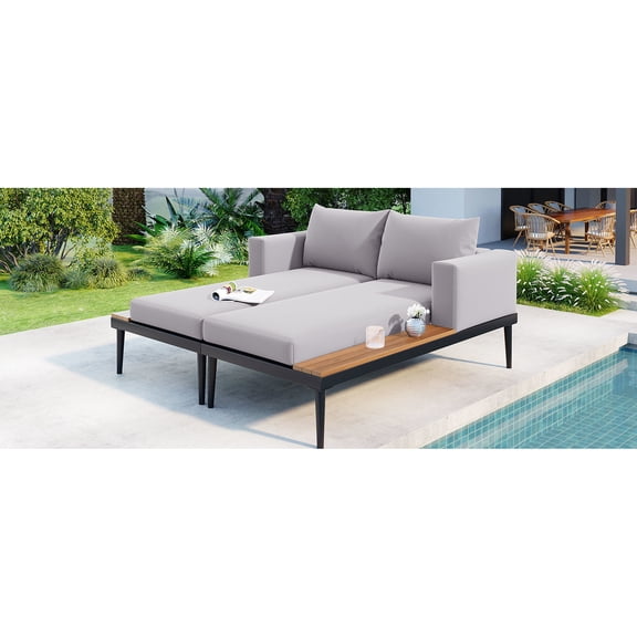 Strategic Side Space Daybed | For Convenient Item Placement | Practical Outdoor Furniture