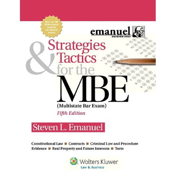 Pre-Owned Strategies & Tactics for the MBE (Paperback) by Steven Emanuel, Kimm Alayne Walton