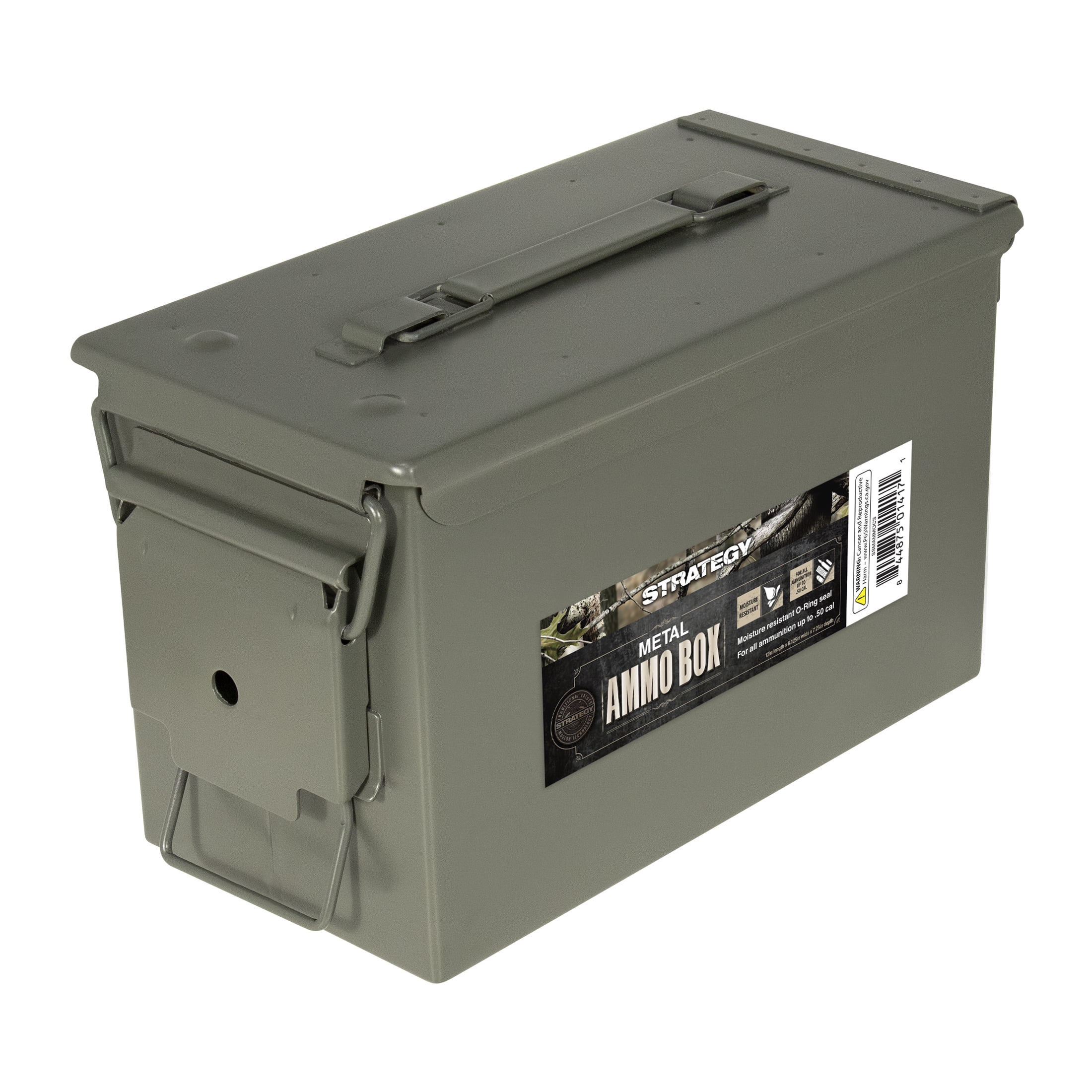 Strategy 50 Caliber Metal Ammo Storage Box 12 in. x 6.125 in. x