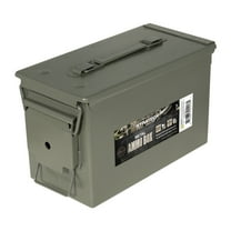 Strategy 50 Caliber Metal Ammo Storage Box 12 in. x 6.125 in. x 7.25 in. OD Green