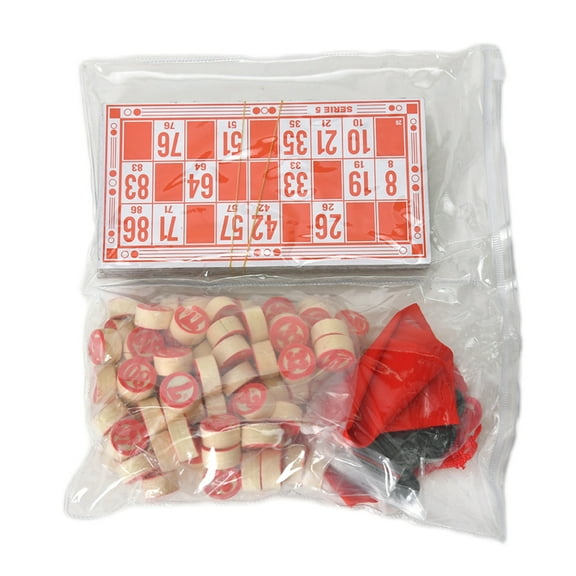 Strategy Board Game Wood Russian Lottos Bingos Game Set Bingos Game Party Funny Game Gift for Birthday Christmas