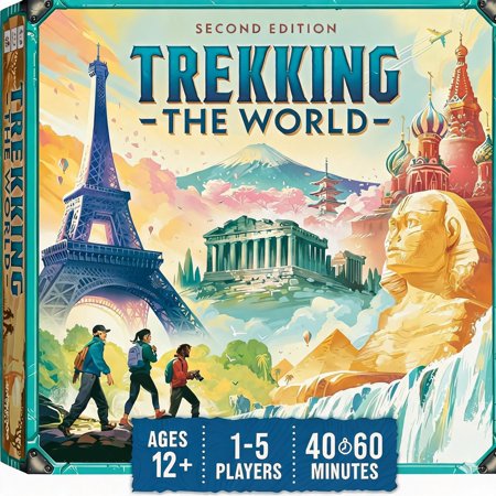 Strategy Board Game for Ages 12+ Featuring 48 Global Destinations