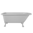 thumbnail image 1 of Stratford 60 Inch Acrylic Classic Clawfoot Tub - Wall Faucet Drillings - Lion Paw Feet, 1 of 2