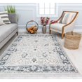 thumbnail image 1 of Stratford AM30B Picket White Abstract Vintage Beige Area Rug, 2'6" x 8', 1 of 6