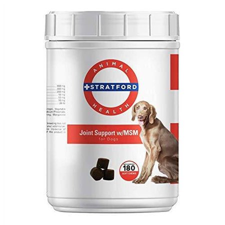 Stratford Pharmaceuticals Max Strength Joint Support With MSM Dogs - 180 Soft Chews