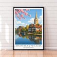 British Rivers Avon Stratford Upon Avon Travel England River Historic Town Illustration ...