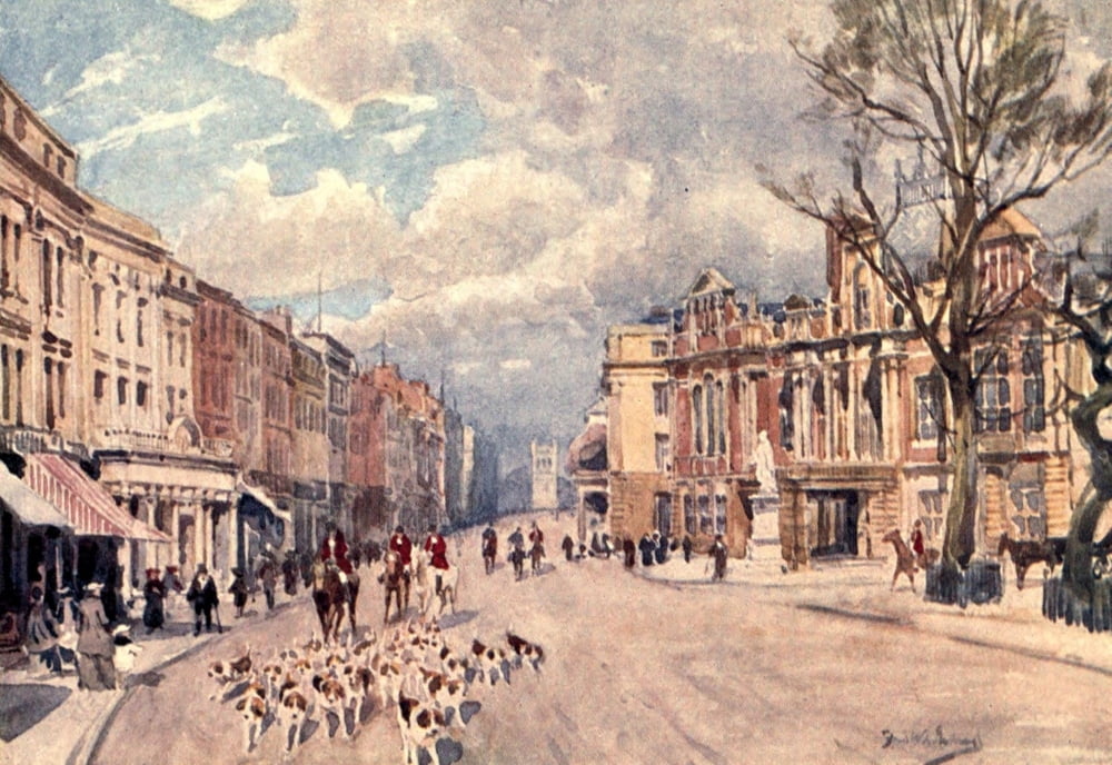 Stratford with Leamington 1911 Parade Leamington Canvas Art - F Whitehead (18 x 24)