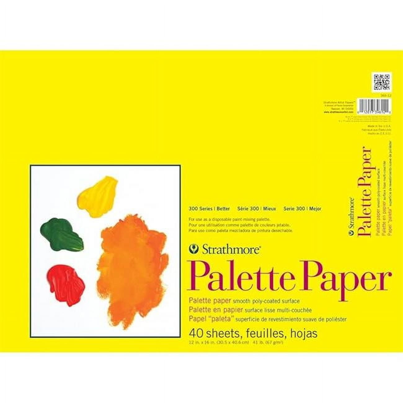 Strathmore 365-12 12 x 16 in. Strathmore Sheet Disposable 300 Palette Pad, 40 Sheets