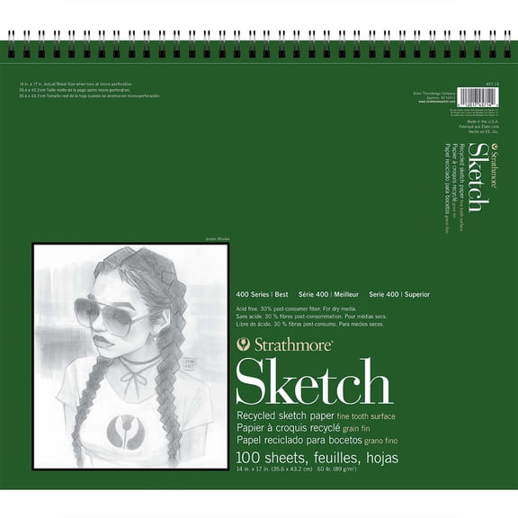 Strathmore 14" x 17" Wire Bound Recycled Sketch Pad