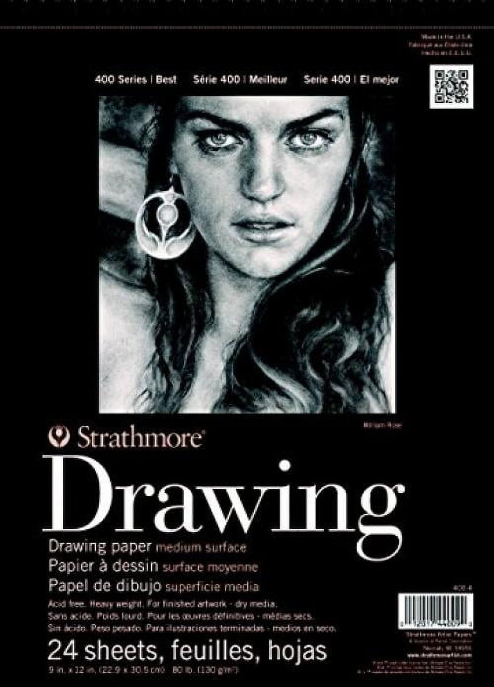Strathmore 18Inch by 24Inch Drawing Medium Paper Pad, 24Sheet