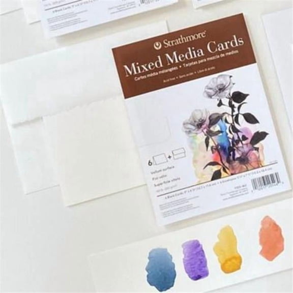 Strathmore 205-18 3.5 x 4.8 in. Photo Mount Cards - Decorative Emboss