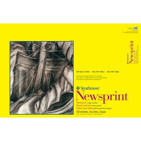 Strathmore 24" x 36" Rough Tape Bound Newsprint Pad