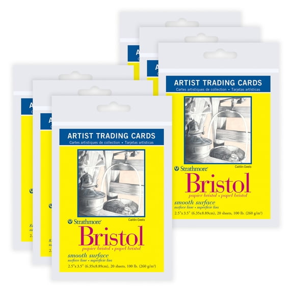 Strathmore 300 Series Artist Trading Cards Bristol Paper Pack, Smooth ...
