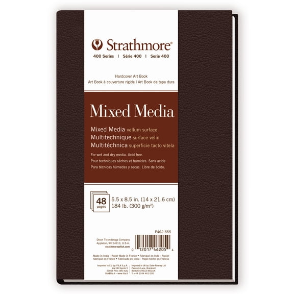 Strathmore 300 Series Mixed Media Paper Art Book 5.5"X8.5"-24 Sheets