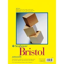 Strathmore 300 Series Smooth Bristol Pad, 14 x 17 Inches, 100 lb, 20 Sheets