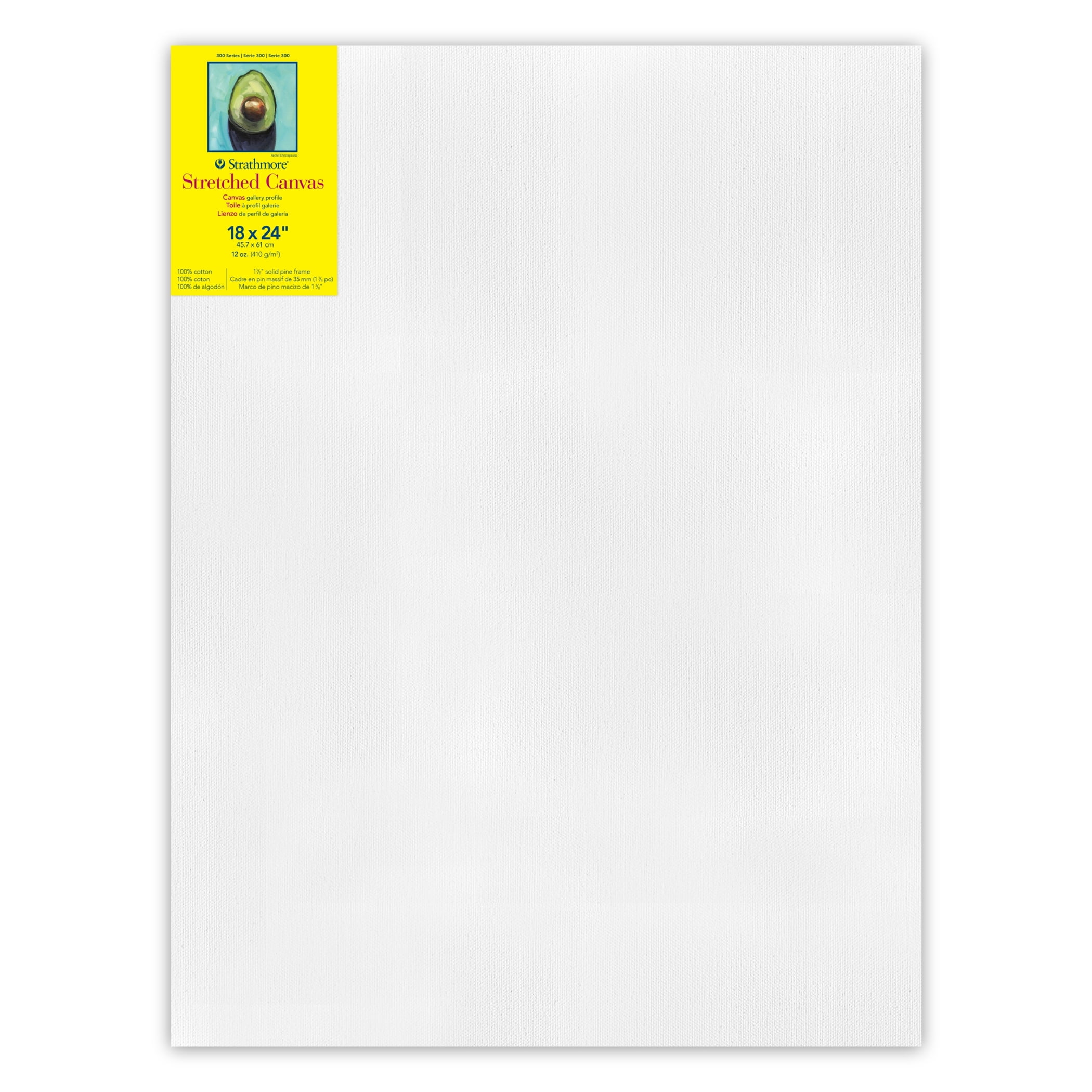 Strathmore 300 Series Gallery Stretched Canvas, 18x24 inch