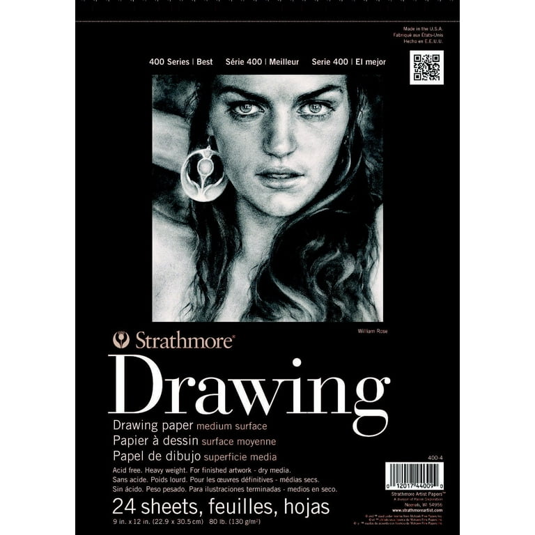 Strathmore (400-7 400 Series Drawing Pad, 14x17, Ivory/Cream