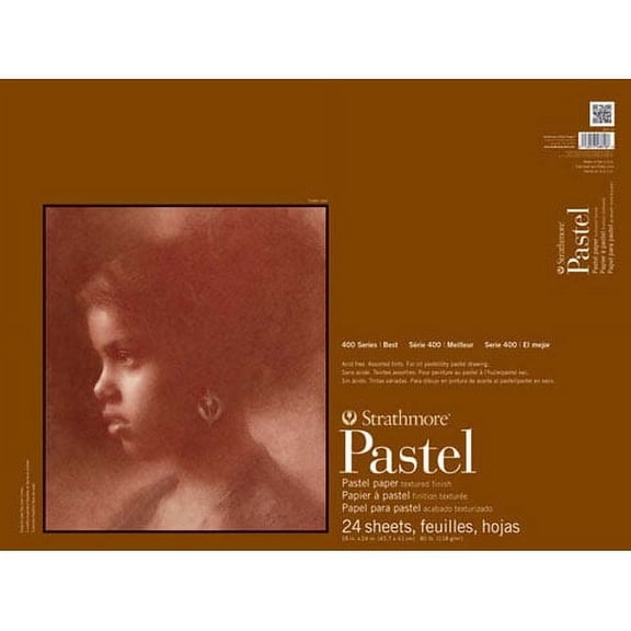 Strathmore Pastel Pad - 18 x 24 - Assorted Colors - 24 sheets