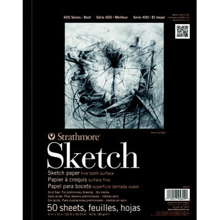 Bachmore Sketchpad 9x12 inch (68lb/100g), 100 Sheets of Spiral Bound Sketch Book for Artist Pro & Amateurs | Marker Art, Ink
