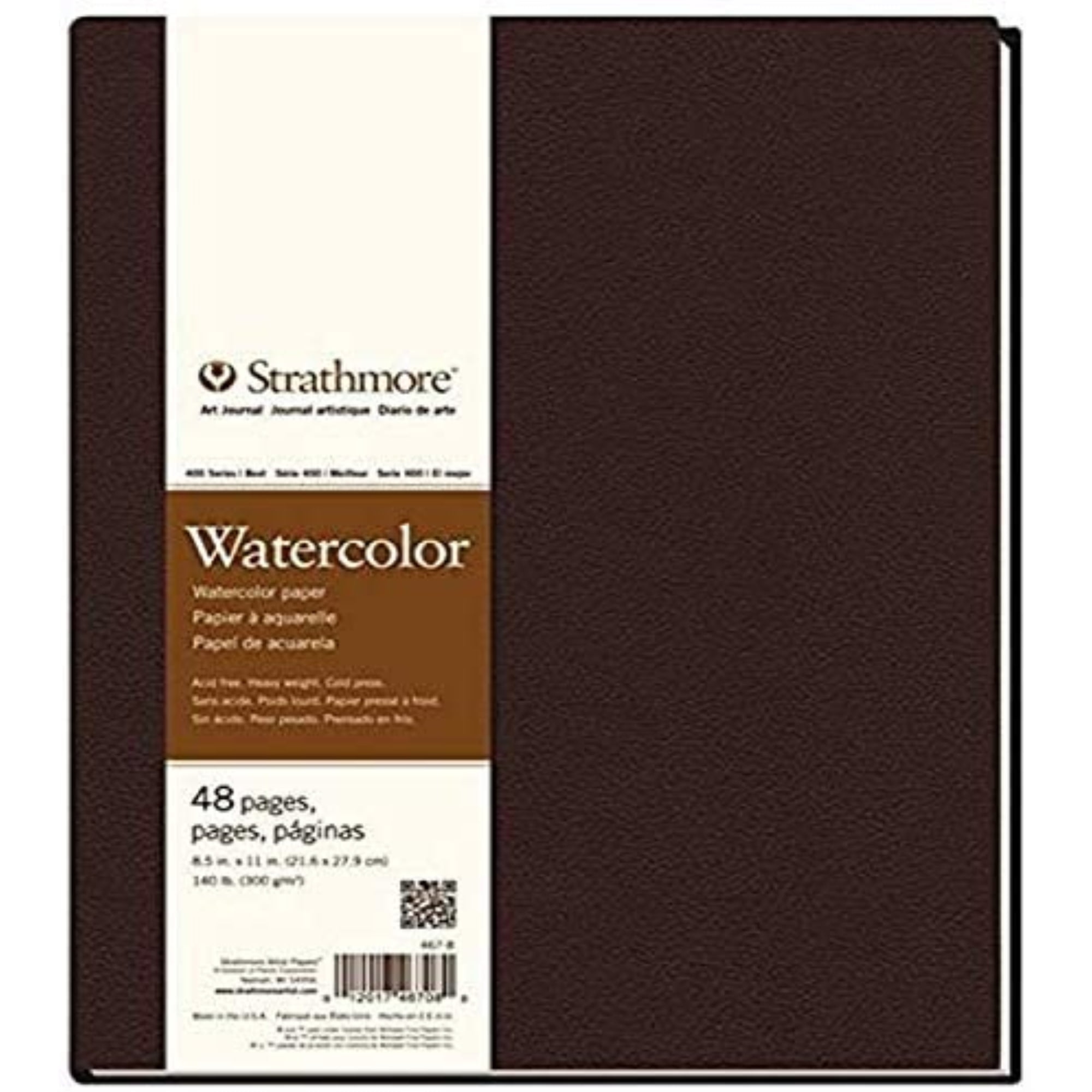  Strathmore 467-5 STR-467-5 48 Sheet No 140 Watercolor Art  Journal, 8.5 by 5.5, 5.5x8.5, 24 , White : Office Products