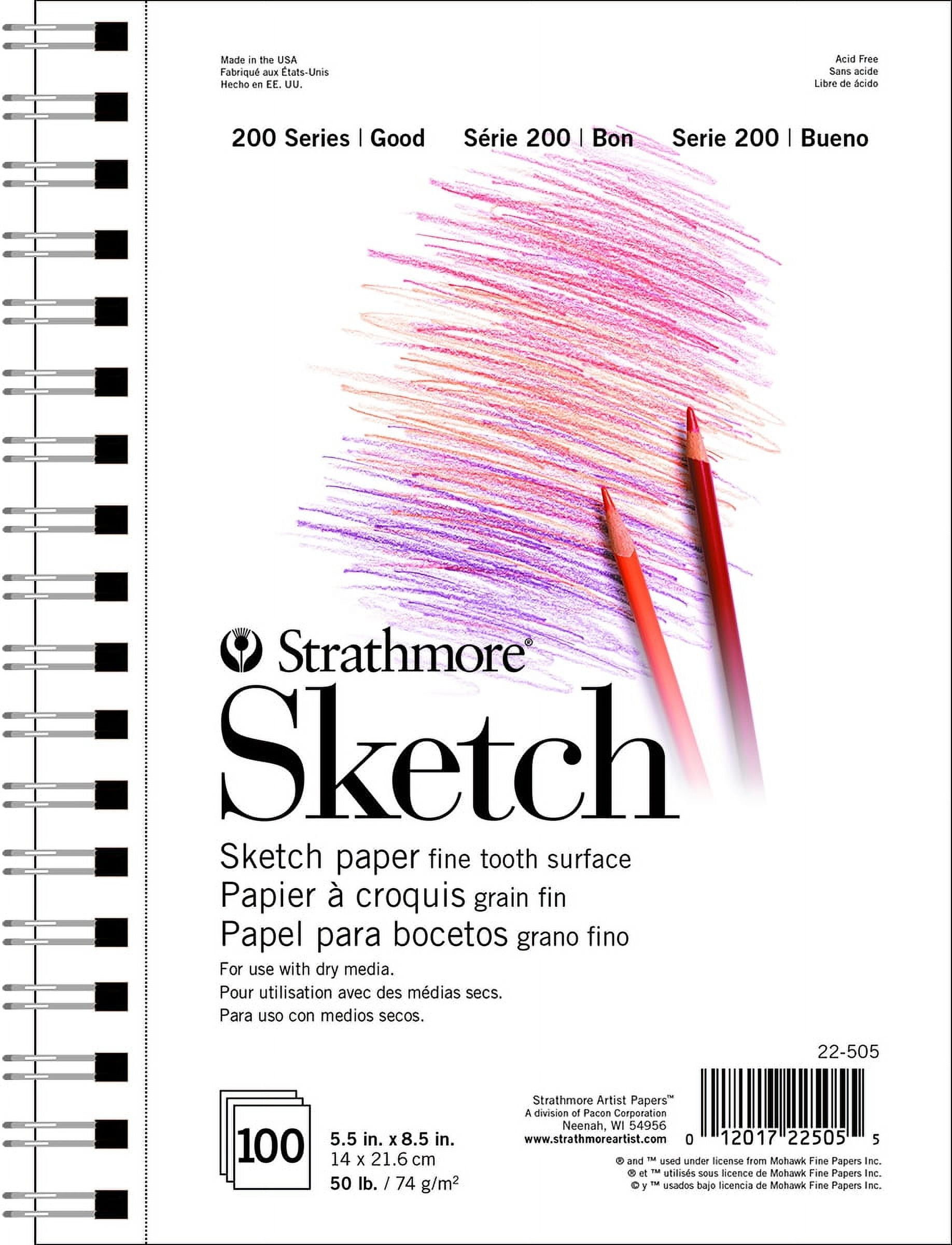 Strathmore 400 Series Sketch Paper Pad, Toned Tan, Side Wire Bound, 9x12  inches, 50 Sheets (80lb/118g)