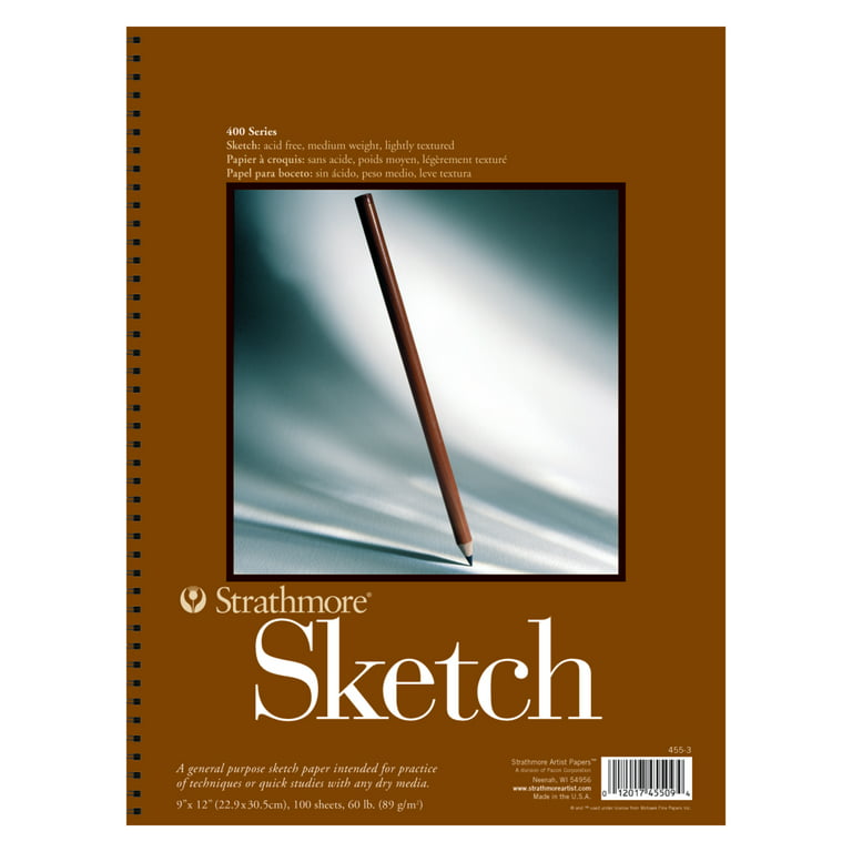Strathmore Series 400 Sketch Pads 9 in. x 12 in. 100 sheets