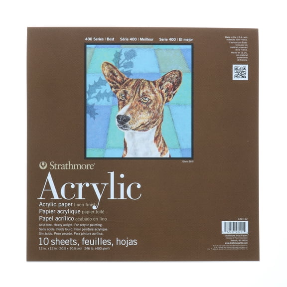 Strathmore 12" x 12" Glue Bound Acrylic Pad