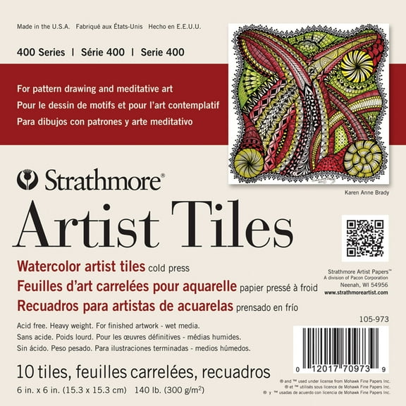 Strathmore Artist Tiles, 6 in x 6 in, Watercolor