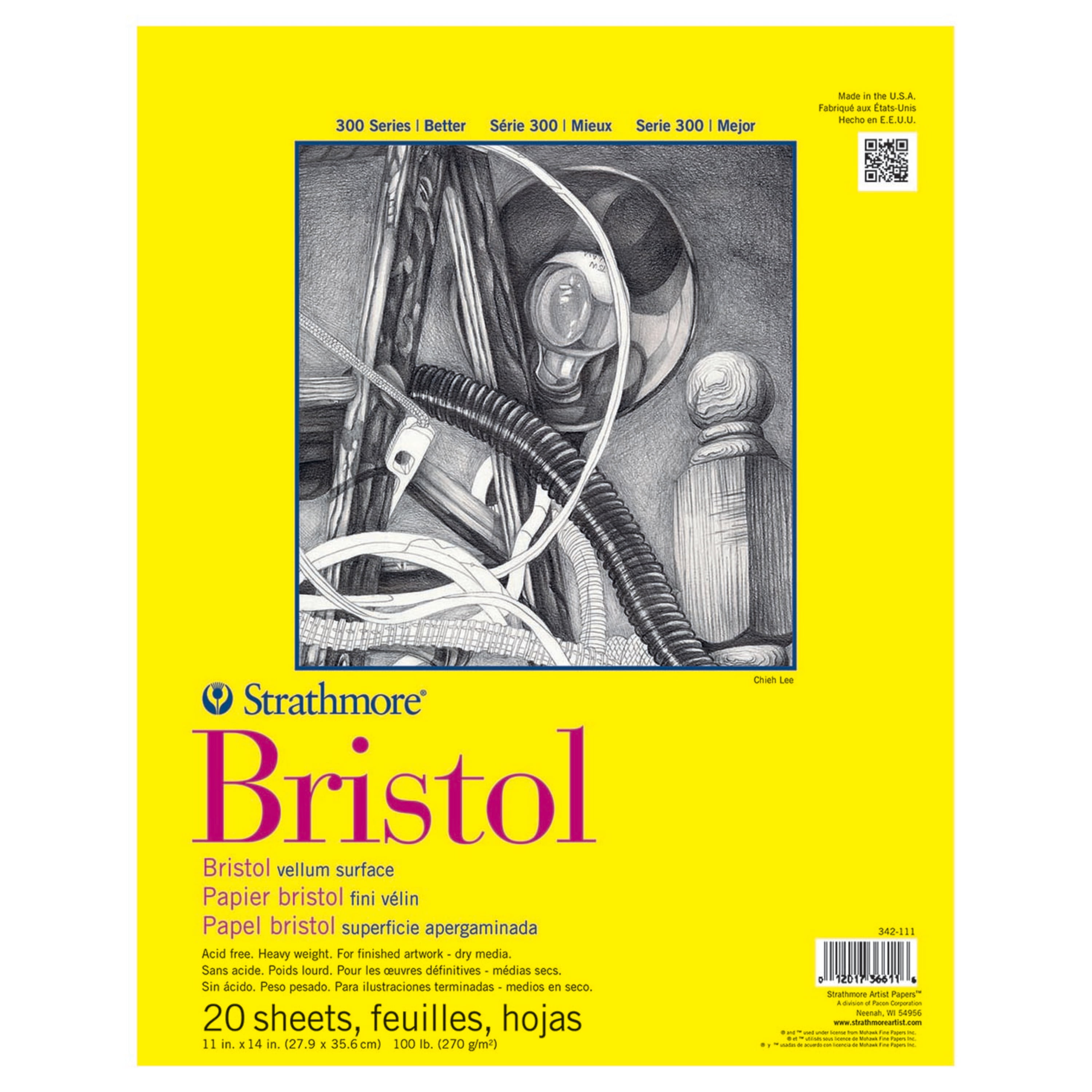 Bristol Smooth Paper Pad : Royal Talens : 20 Sheets : 246 gsm : A4