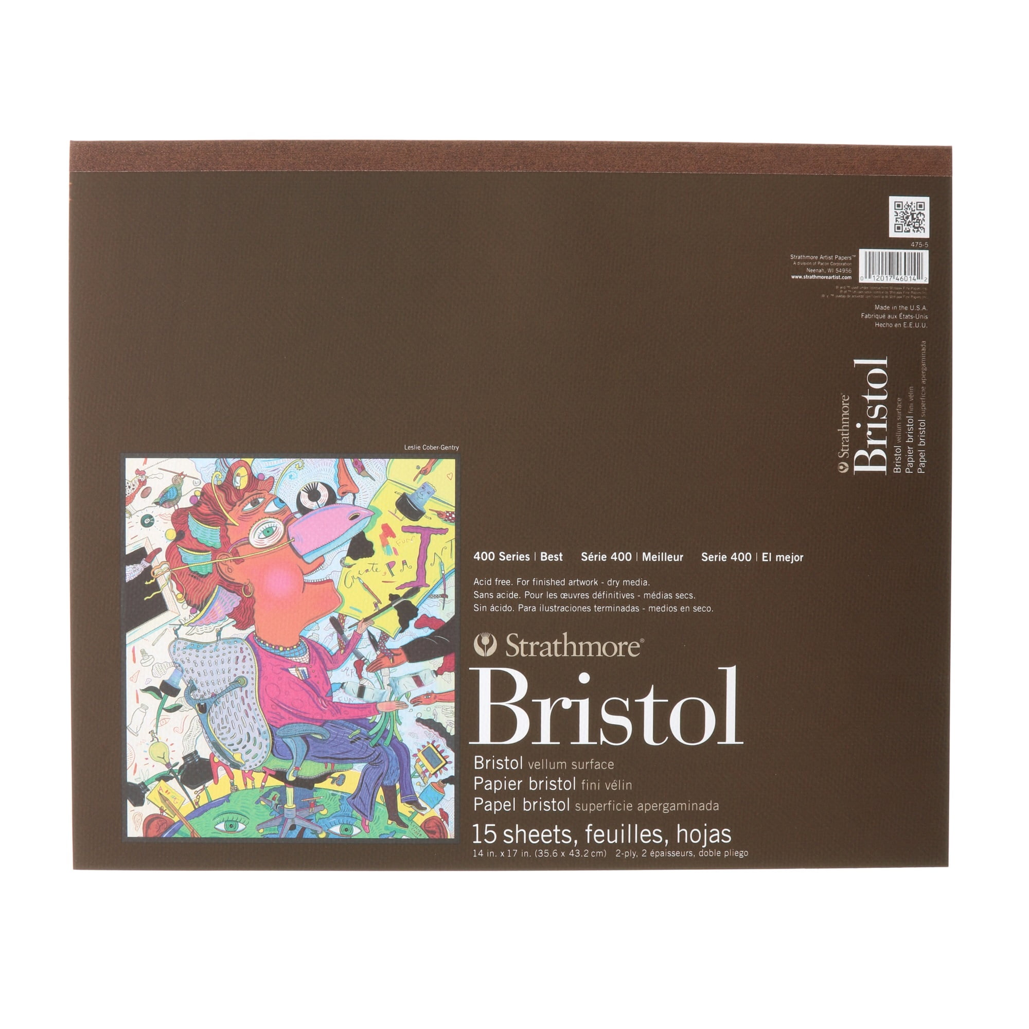 Strathmore Bristol Paper Pad, 400 Series, Vellum, 14