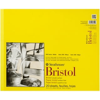 Strathmore 500 Series Drawing Bristol Sheet Packs Plate 23 x 29 (4 Ply 25  Pack)