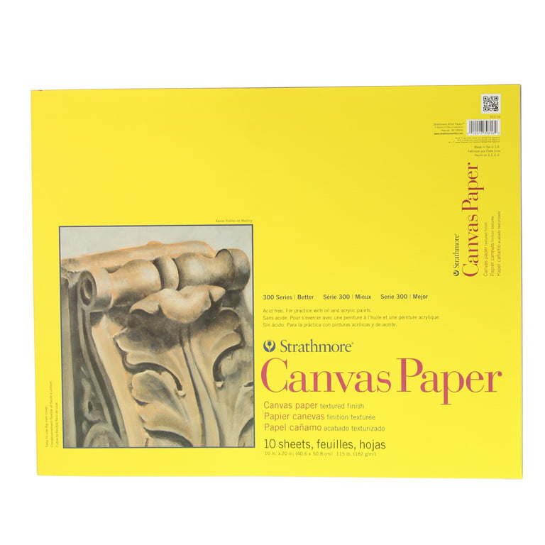 Strathmore Canvas Paper Pad 16x20 10 Sheets