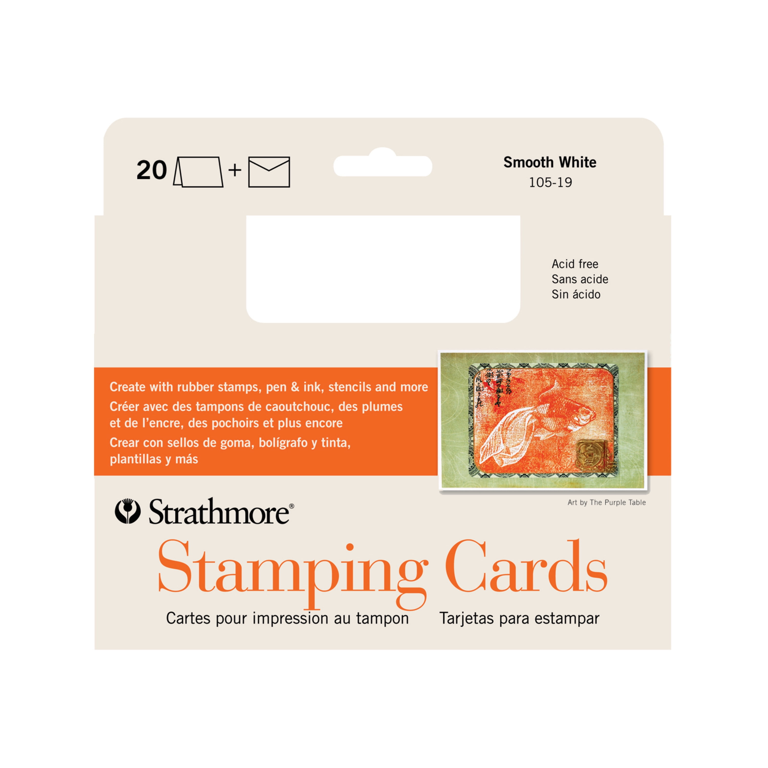 Strathmore Cards & Envelopes 5X6.875 20/Pkg - Stamping