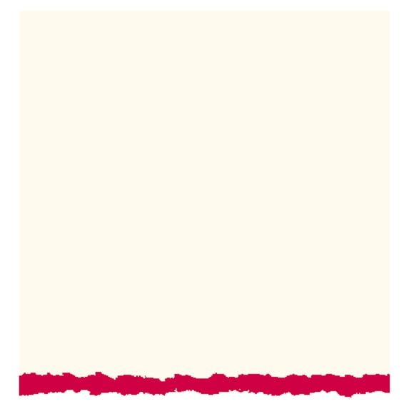 Strathmore Creative Cards, Full Size, White with Red Deckle, 50/Pkg.