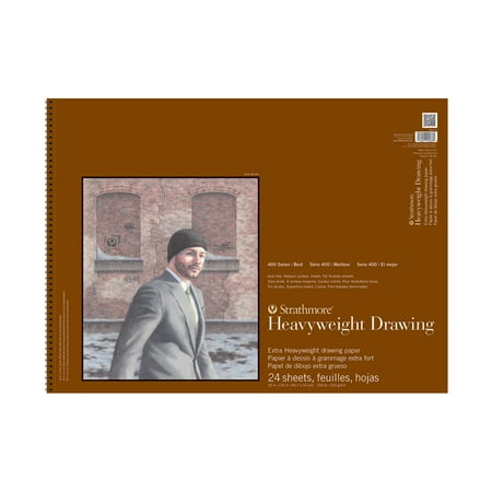 Strathmore Drawing Paper Pad, 400 Series, 24 Sheets, 18 in x 24 in