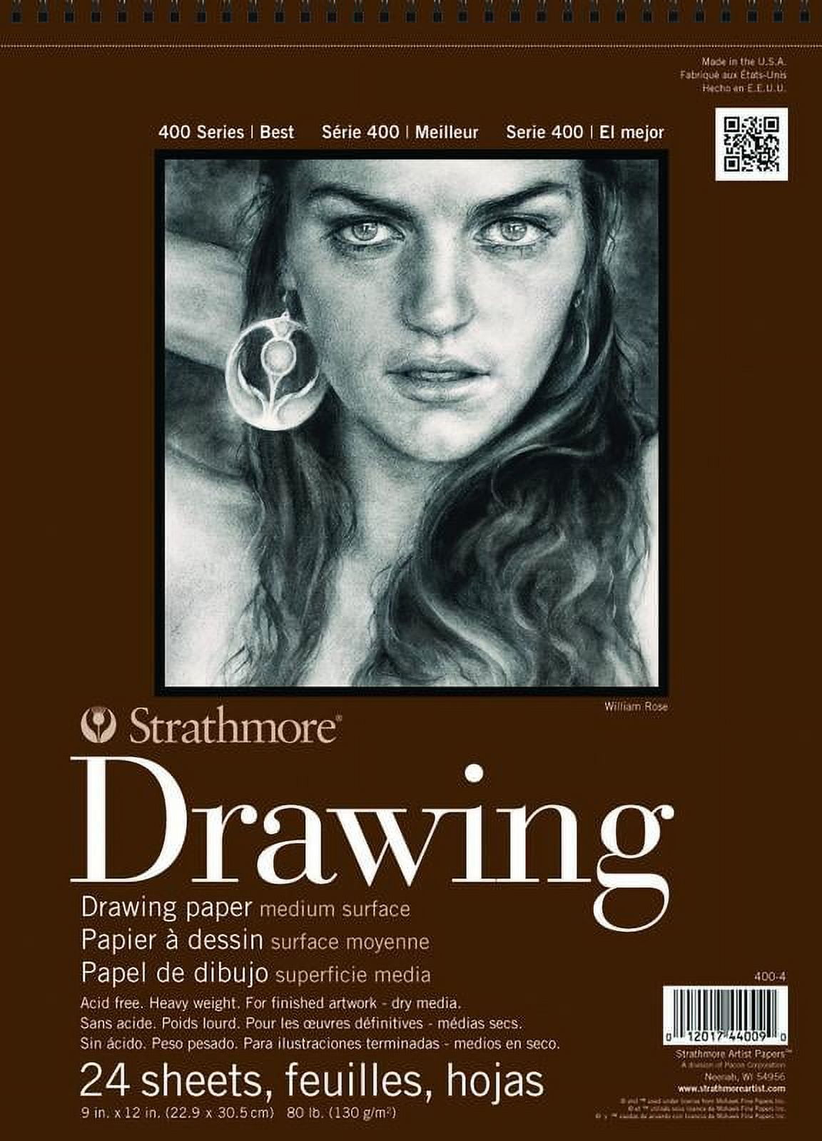 Strathmore Drawing Paper Pad, 400 Series, Medium Surface, 14