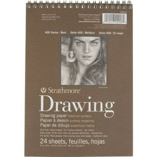  Strathmore 300 Series Palette Paper Pad, Tape Bound, 9x12  inches, 40 Sheets (41lb/67g) - Artist Paper for Adults and Students