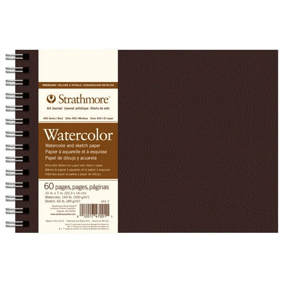 Strathmore Field Sketch Cold-Press Watercolor Book, 400 Series, 10" x 7"
