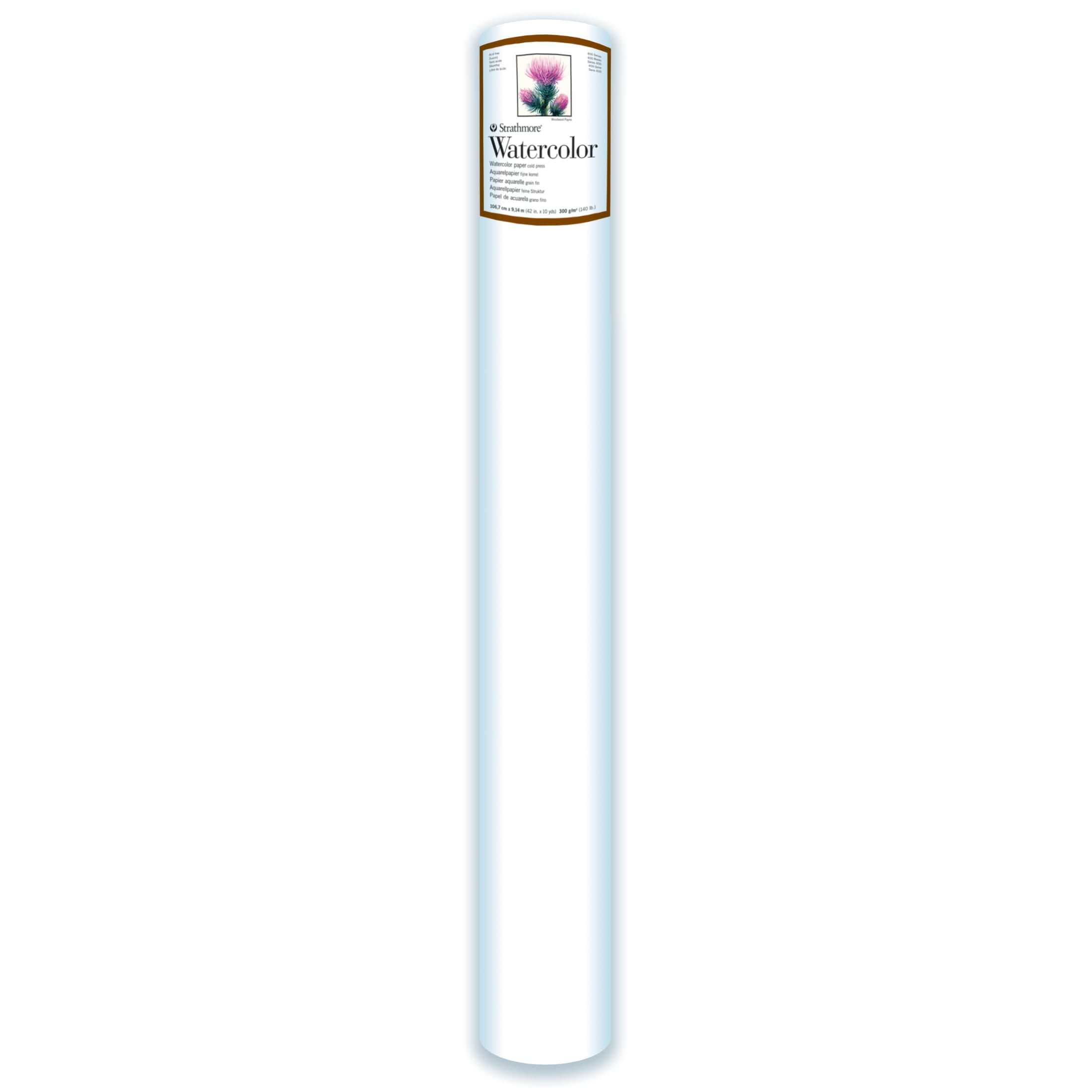 Strathmore Fine Art Paper Roll, 400 Series, Watercolor, Cold Press, 42 in x 10 yds., 140 lb.