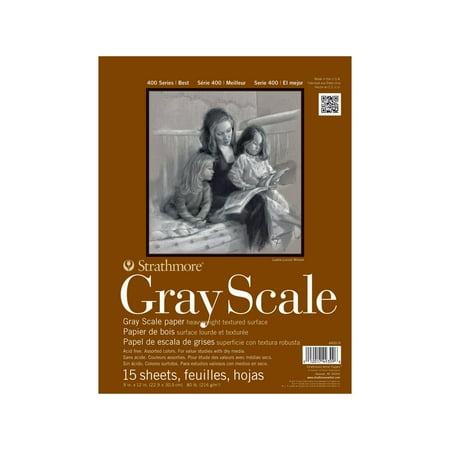 Strathmore Gray Scale Paper Pad, 400 Series, 9 in x 12 in