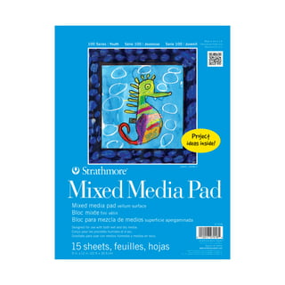  Bianyo Mixed Media Paper Sketchbook, A4 (8.26 X 11.69), 60  Sheets/Each, 123 LB/200 GSM, Pack of 2 Pads, Spiral-Bound Pad, Ideal for  Wet & Dry Media Like Marker, Watercolor, Acrylic, Pastel