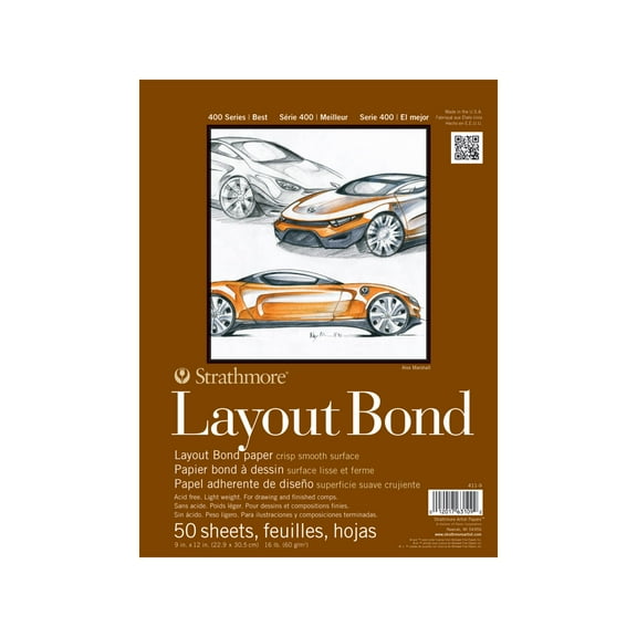 Strathmore Layout Paper Pad, 400 Series, 9 in x 12 in