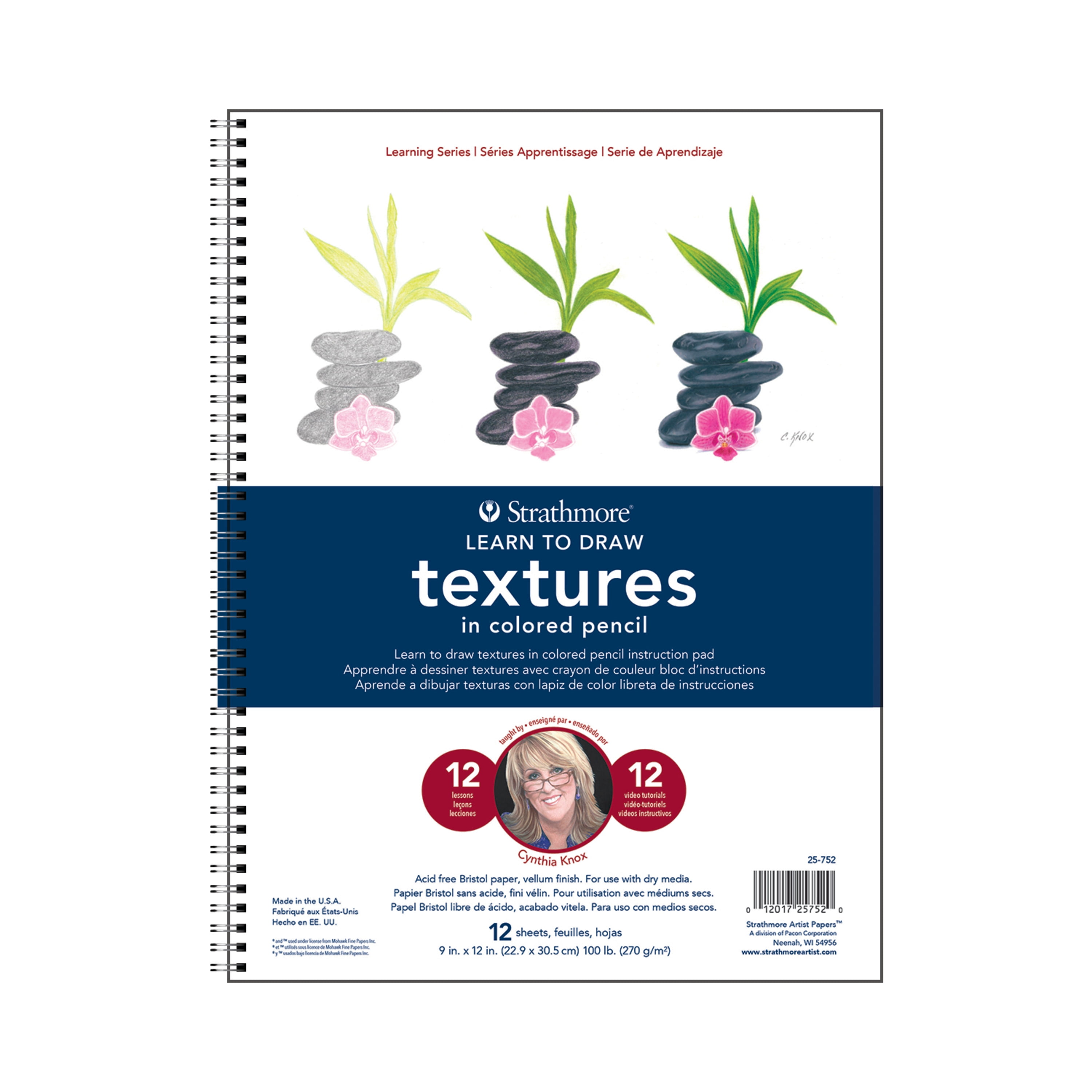 Strathmore Learning Series Colored Pencil Pad, 9in x 12in, Textures ...