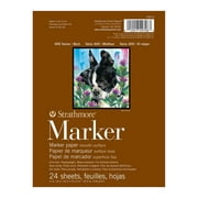 Strathmore Marker Paper Pad, 400 Series, 6in x 8in, 24 Glue Bound Pad